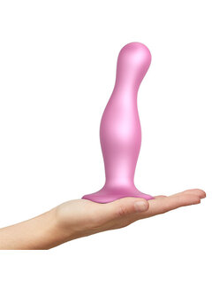 Strap-On-Me Strap-On-Me - Dildo Plug Curvy Metallic Sugar Pink L