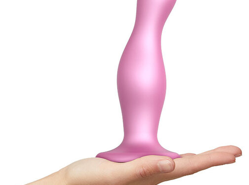 Strap-On-Me Strap-On-Me - Dildo Plug Curvy Metallic Sugar Pink M
