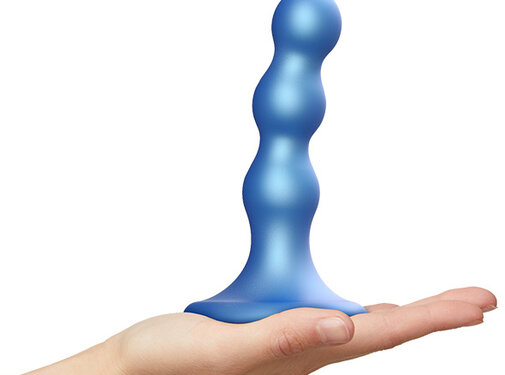 Strap-On-Me Strap-On-Me - Dildo Plug Balls Metallic Blue M