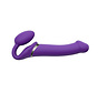 Strap-On-Me - Vibrating Bendable Strap-On M Purple