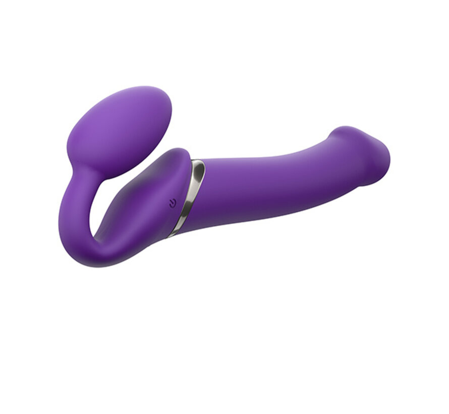 Strap-On-Me - Vibrating Bendable Strap-On L Purple