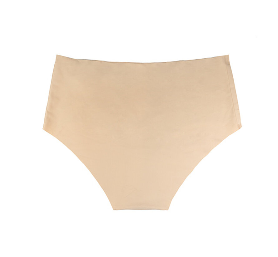 Bye Bra - Invisible High Brief Nude + Black L