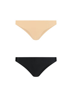 Bye Bra Bye Bra - Invisible Brazilian Nude + Black XXL