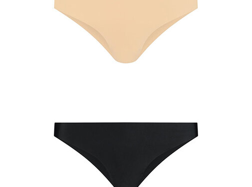 Bye Bra Bye Bra - Invisible Brazilian Nude + Black XXL