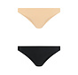 Bye Bra - Invisible Brazilian Nude + Black XXL