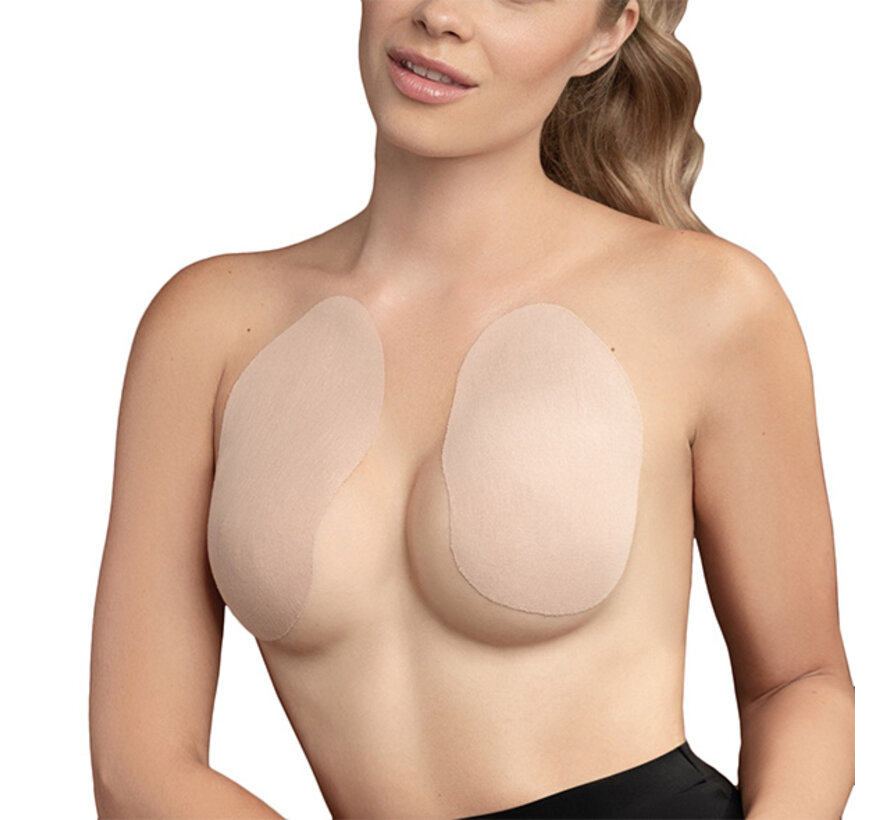 Bye Bra - Breast Lift Pads + Satin Nipple Covers A-C Nude