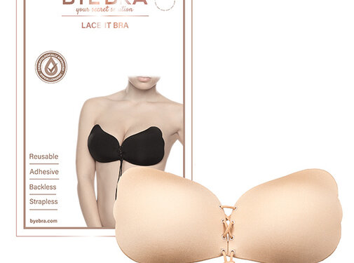 Bye Bra Bye Bra  - Lace-It Bra Cup E Nude