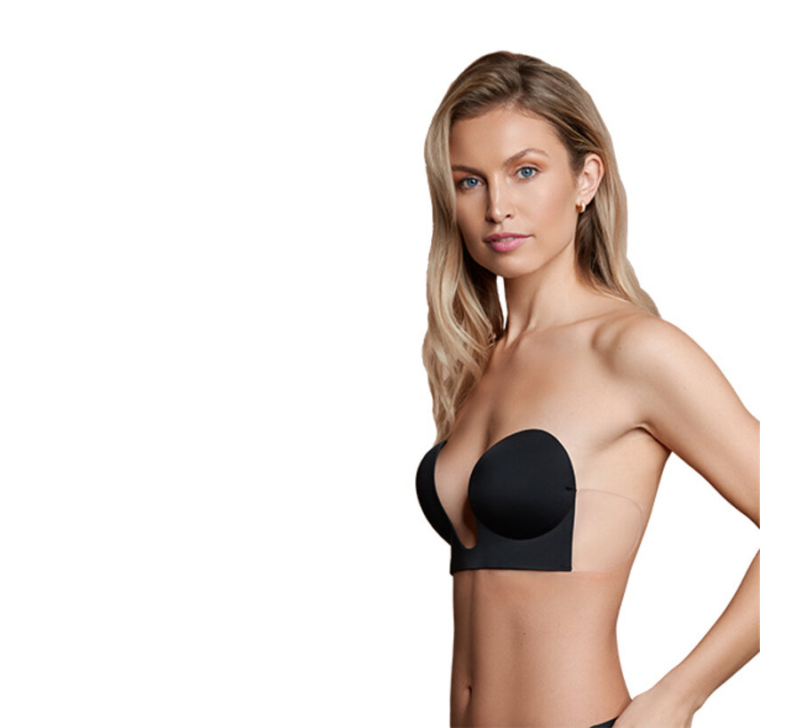 Bye Bra - Seamless U-Style Bra Cup A Black