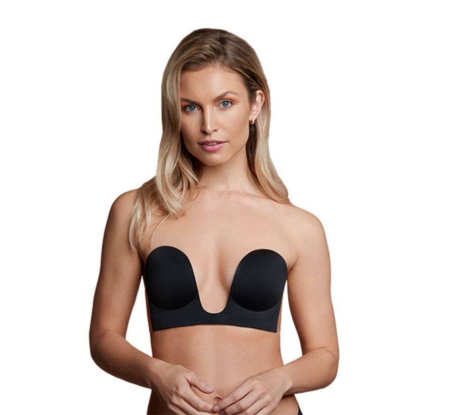 Bye Bra - Seamless U-Style Bra Cup A Black