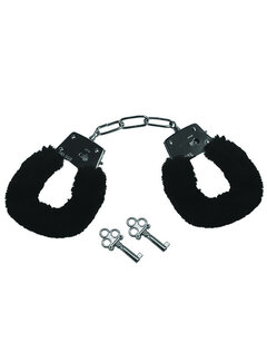 Sportsheets Sportsheets - Sex & Mischief Furry Handcuffs Black