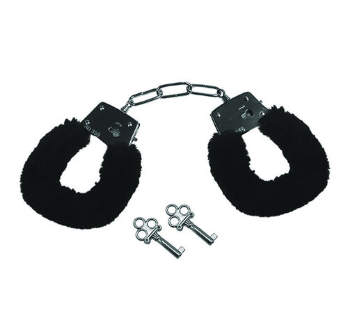 Sportsheets Sportsheets - Sex & Mischief Furry Handcuffs Black