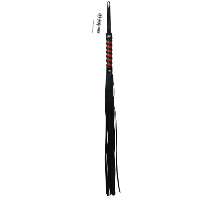 Sportsheets - Sex & Mischief Red & Black Stripe Flogger