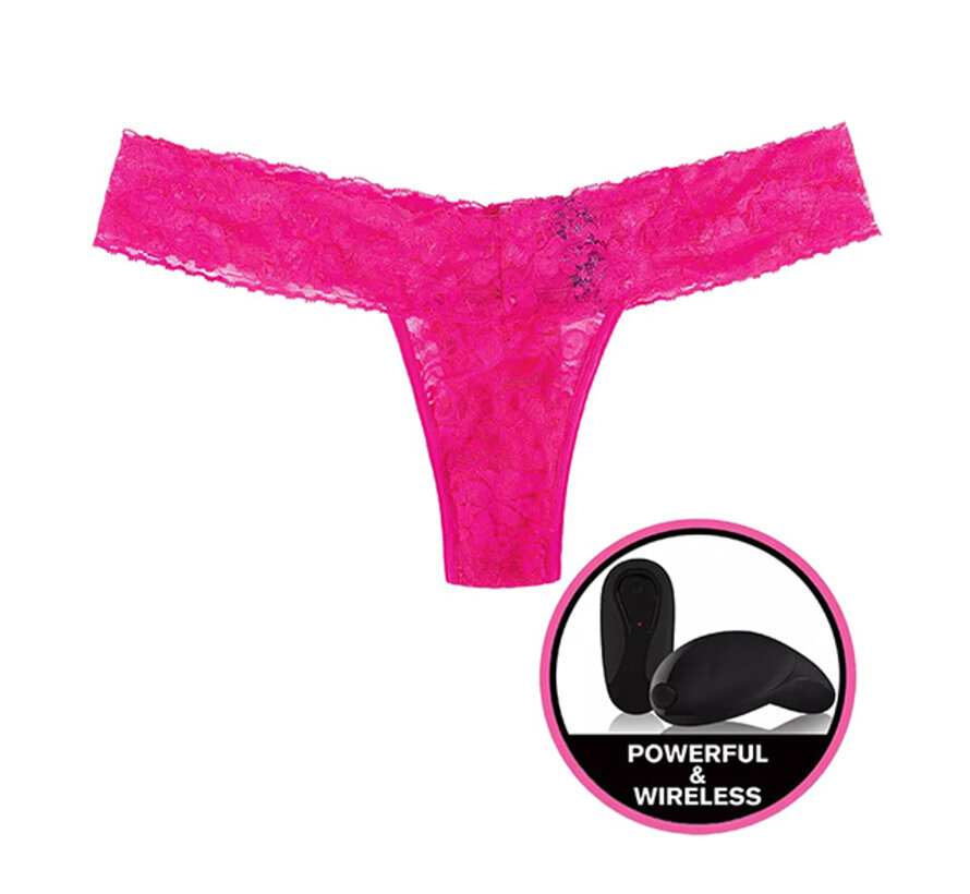 Secrets Vibrating Panties - Lace Thong Pink Queen