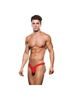 Envy Envy - Microfiber Lowrise Zip Thong M/L Red