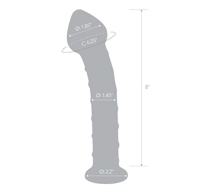 Glas - Mr. Swirly Dildo 20,3 cm