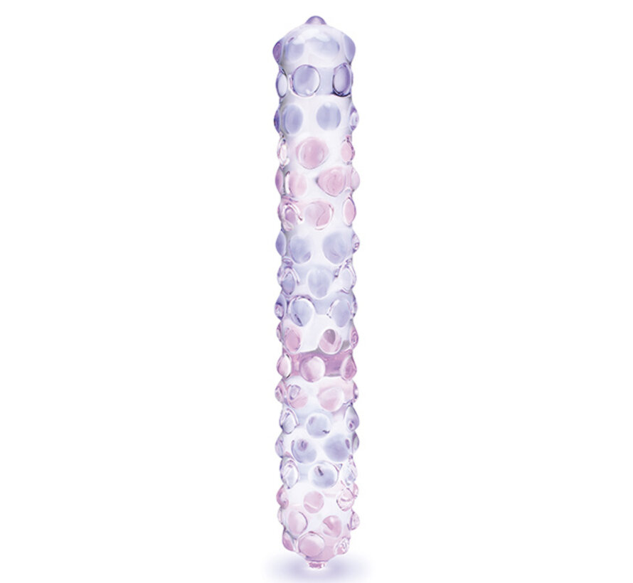 Glas - Purple Rose Nubby Dildo