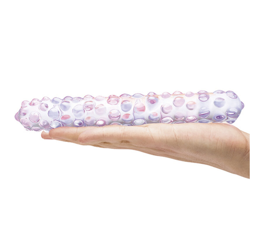 Glas - Purple Rose Nubby Dildo