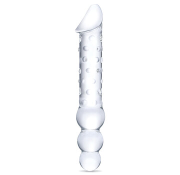 Glas Glas - Double Ended Glass Dildo with Anal Beads