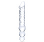 Glas - Double Ended Glass Dildo with Anal Beads