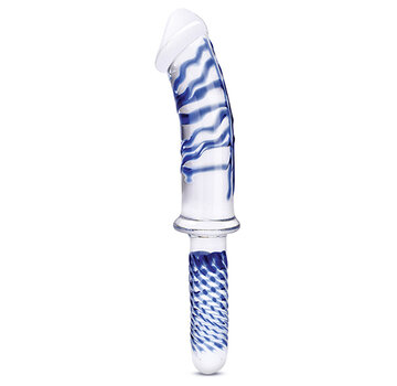 Glas Glas - Realistic Double Ended Glass Dildo with Handle