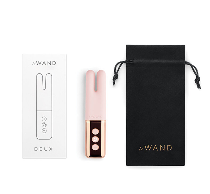 Le Wand - Deux Twin Motor Rechargeable Vibrator Rose Gold