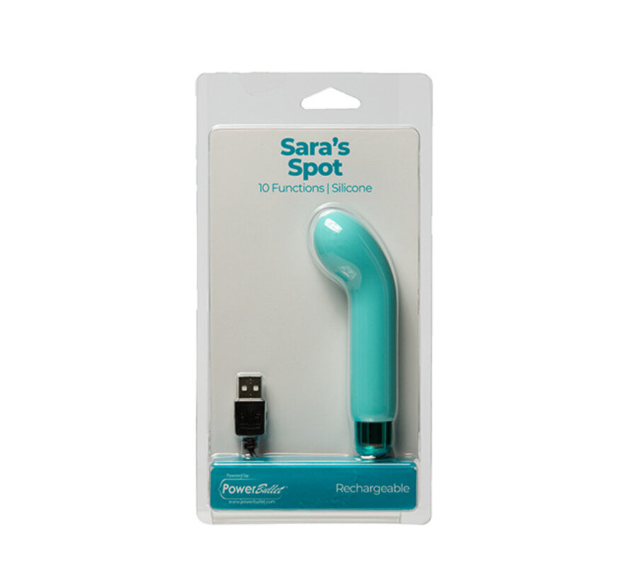 PowerBullet - Sara's Spot Vibrator 10 Function Teal