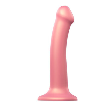 Strap-On-Me Strap-On-Me - Mono Density Dildo Metallic Shine Roze M