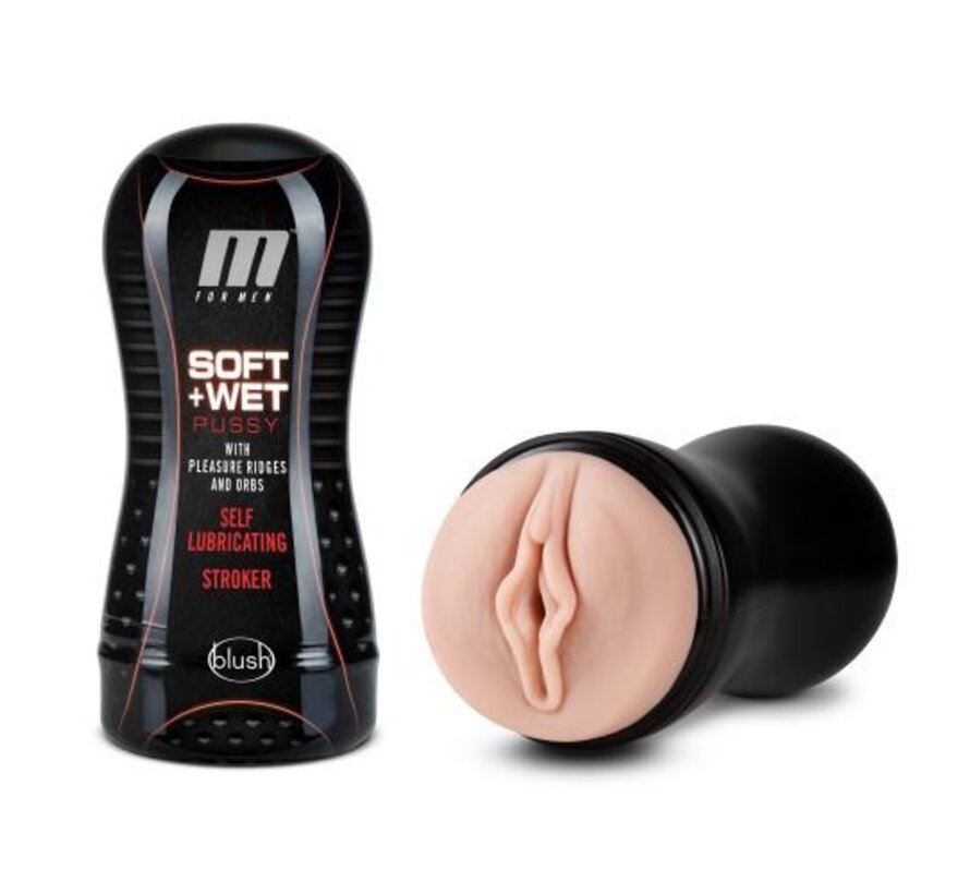 M for Men - Soft and Wet Masturbator Self Lubricating - Noppen & Ribbels