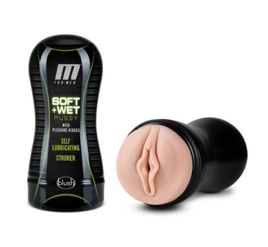 M for Men - Soft and Wet Masturbator Self Lubricating - Ribbels