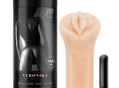M Elite - Soft and Wet Veronika Masturbator - Beige