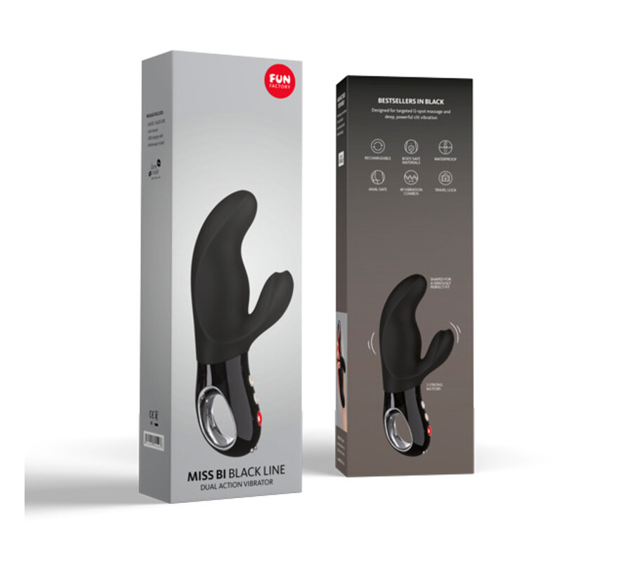 Fun Factory - Miss Bi Rabbit Vibrator Zwart