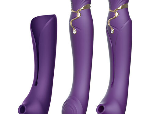 Zalo Zalo - Queen Set G-Spot Pulsewave Vibrator Paars