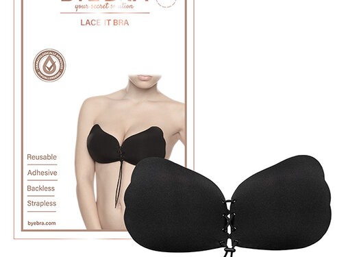 Bye Bra Bye Bra - Lace-It Bra Cup C Zwart