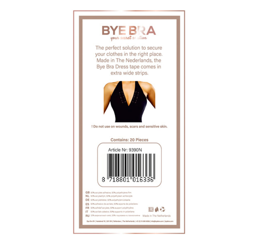 Bye Bra - Dress Tape 20 Strips