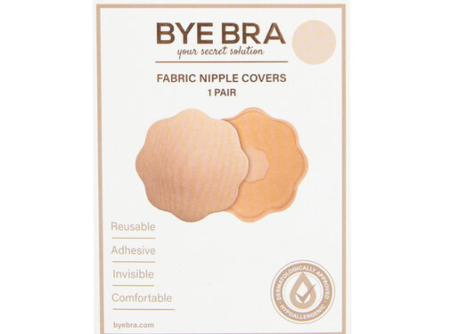 Bye Bra Bye Bra - Stoffen Tepel Covers Lichte Huidskleur 1 Paar