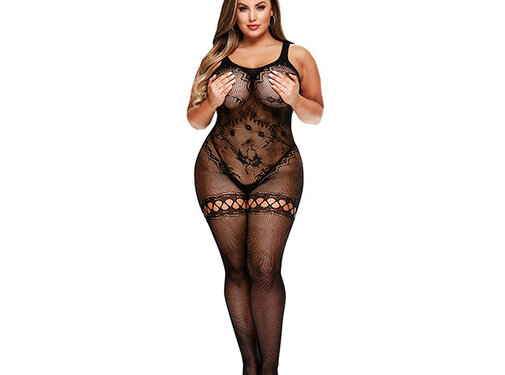 Baci - Crotchless Bodystocking Queen Size