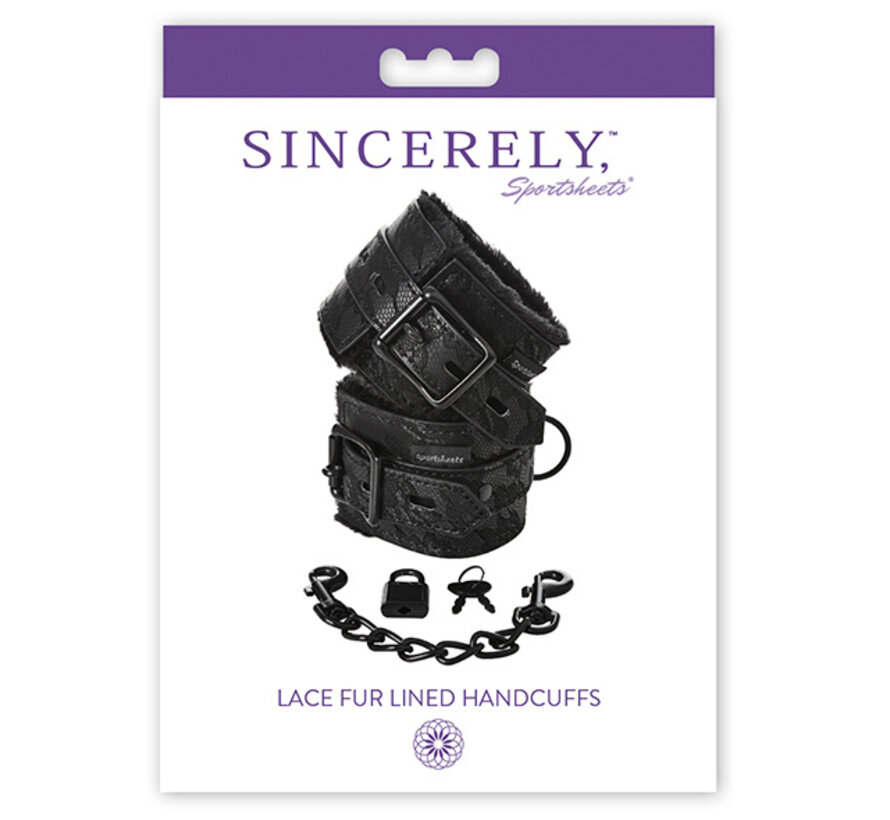 Sportsheets - Sincerely Lace Fur Lined Handcuffs