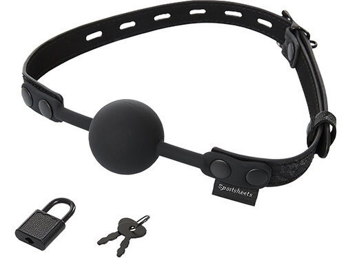Sportsheets Sportsheets - Sincerely Locking Lace Silicone Ball Gag