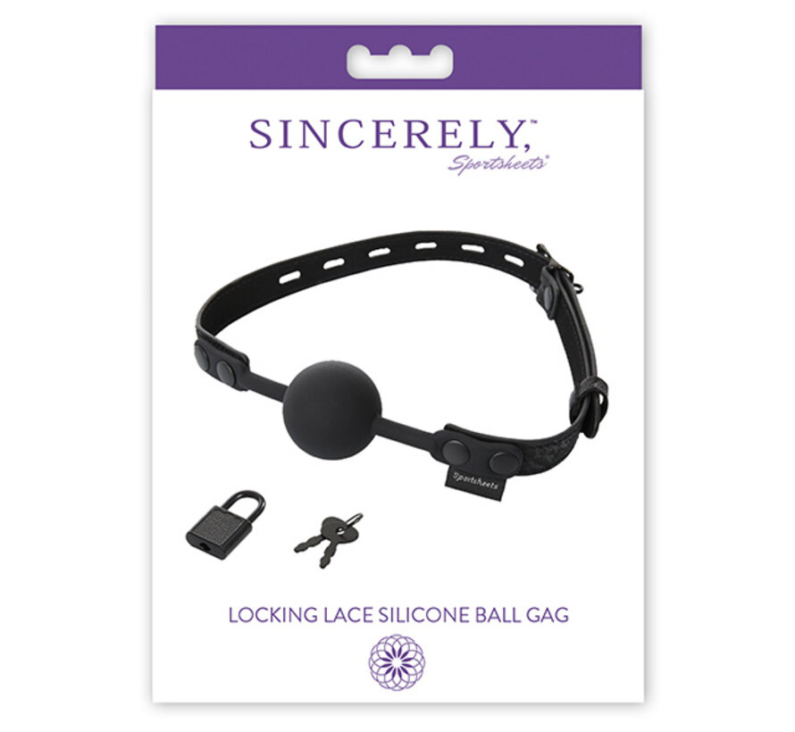 Sportsheets - Sincerely Locking Lace Silicone Ball Gag
