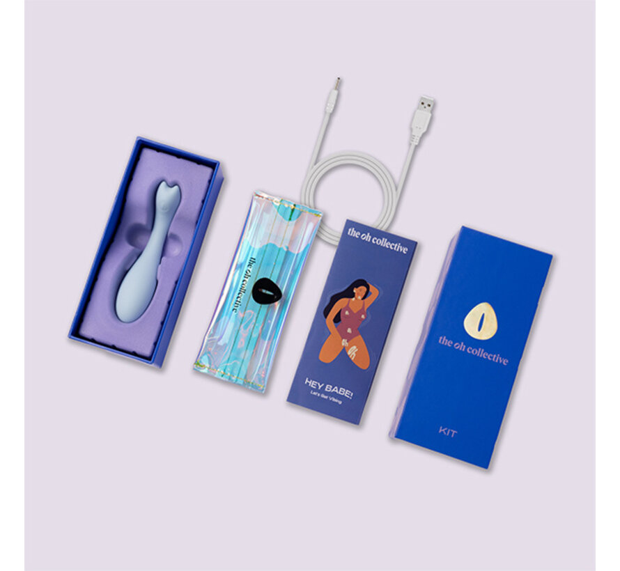 The Oh Collective - Kit Vaginal & G-Spot Vibrator Blauw