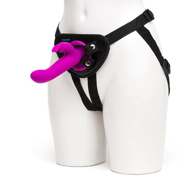 Happy Rabbit Happy Rabbit - Vibrating Strap-On Harness Set Paars