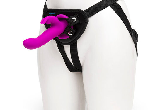 Happy Rabbit Happy Rabbit - Vibrating Strap-On Harness Set Paars