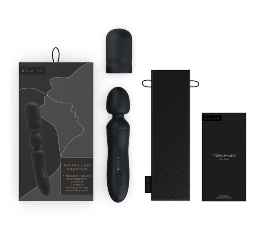 B Swish - bthrilled Premium Wand Vibrator Zwart