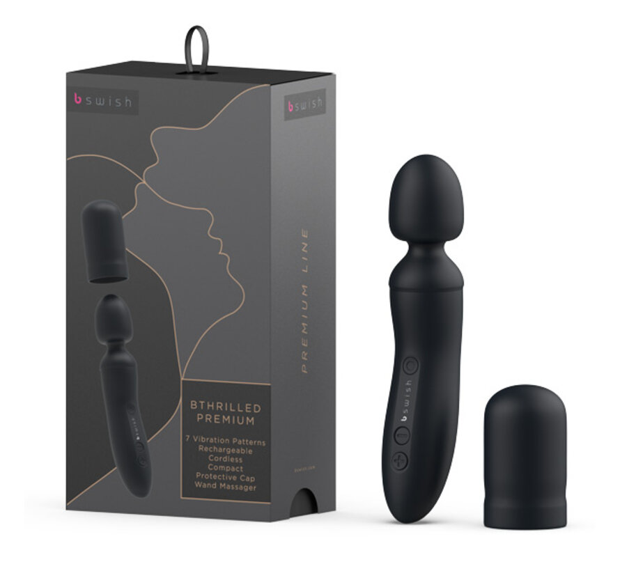 B Swish - bthrilled Premium Wand Vibrator Zwart