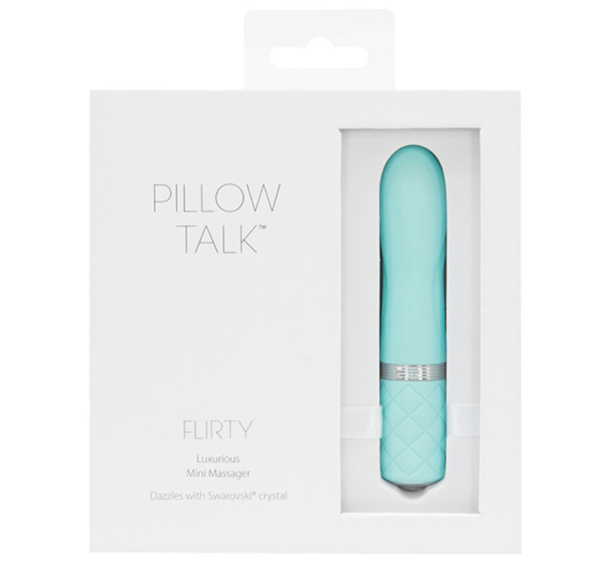 Pillow Talk - Flirty Mini Massager Blauwgroen