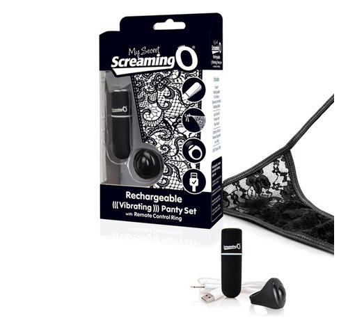 The Screaming O The Screaming O - Charged Remote Control Panty Vibe Zwart