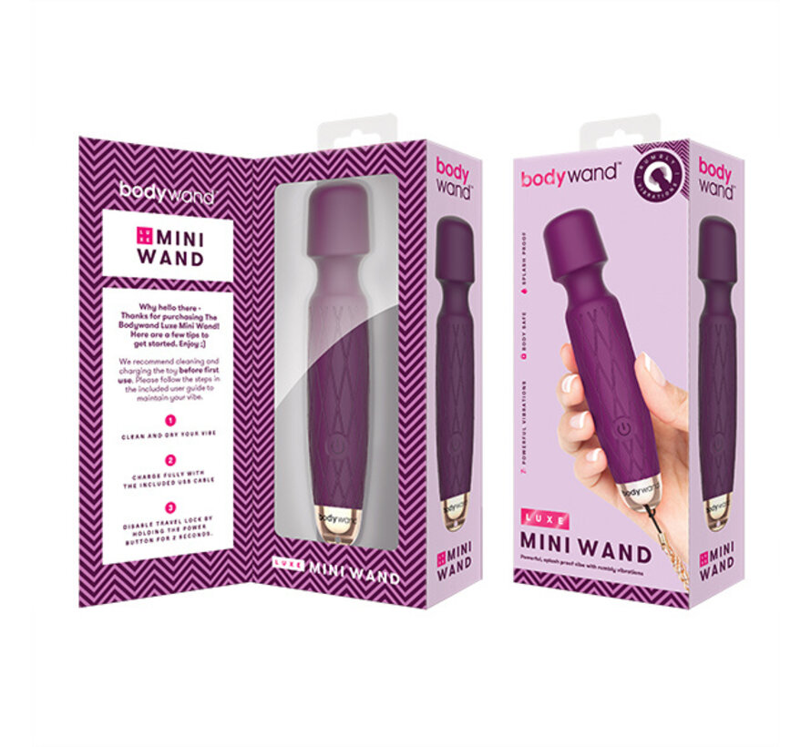 Bodywand - Luxe Mini USB Wand Vibrator Paars