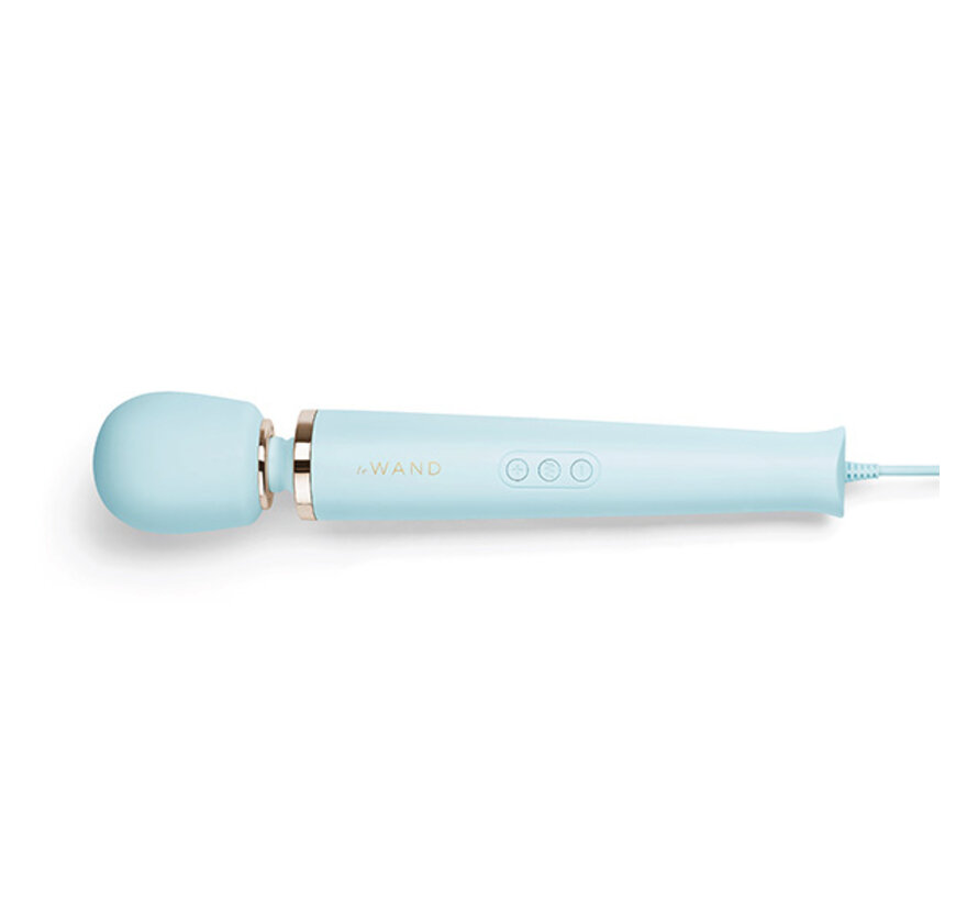 Le Wand - Krachtige Plug-In Vibrerende Massager Blauw