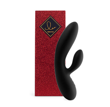 FeelzToys FeelzToys - Lea Rabbit Vibrator Zwart (Glitter)