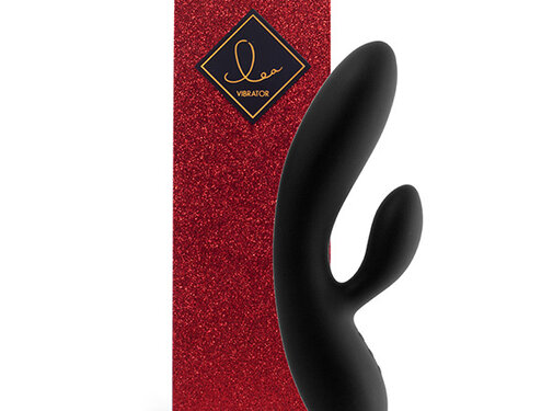 FeelzToys FeelzToys - Lea Rabbit Vibrator Zwart (Glitter)